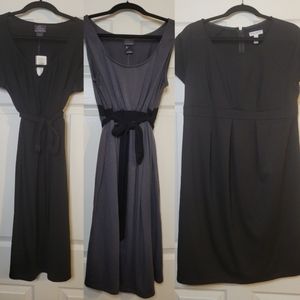 3 NWT Maternity Dresses, Lg